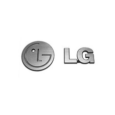 LG 28 &25x15mm emblem brush badge replacament logo decal sticker plate aufkleber