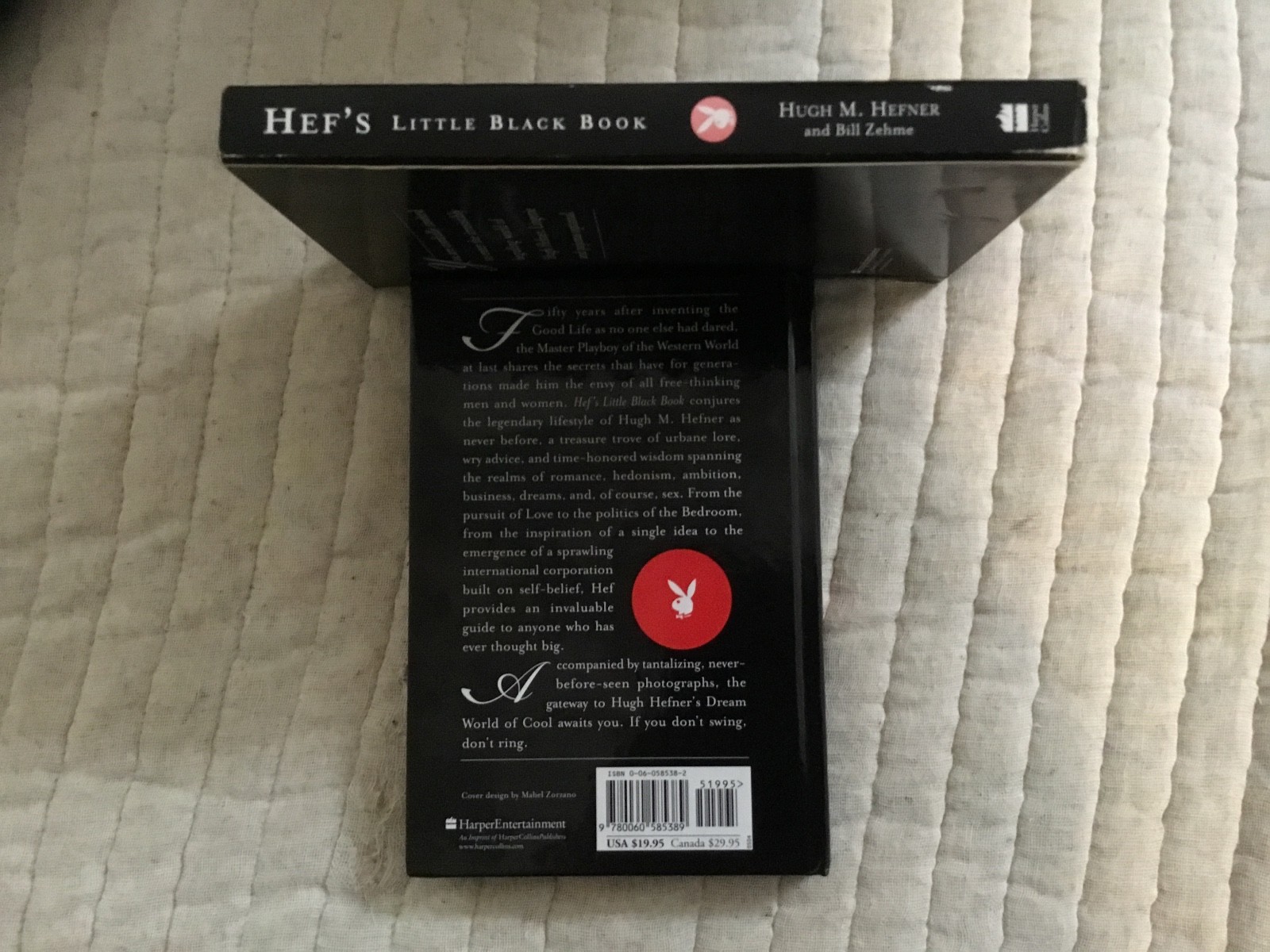 Hefs Little Black Book By Hugh Hefner And Bill Zehme 2004 Hardcover - 