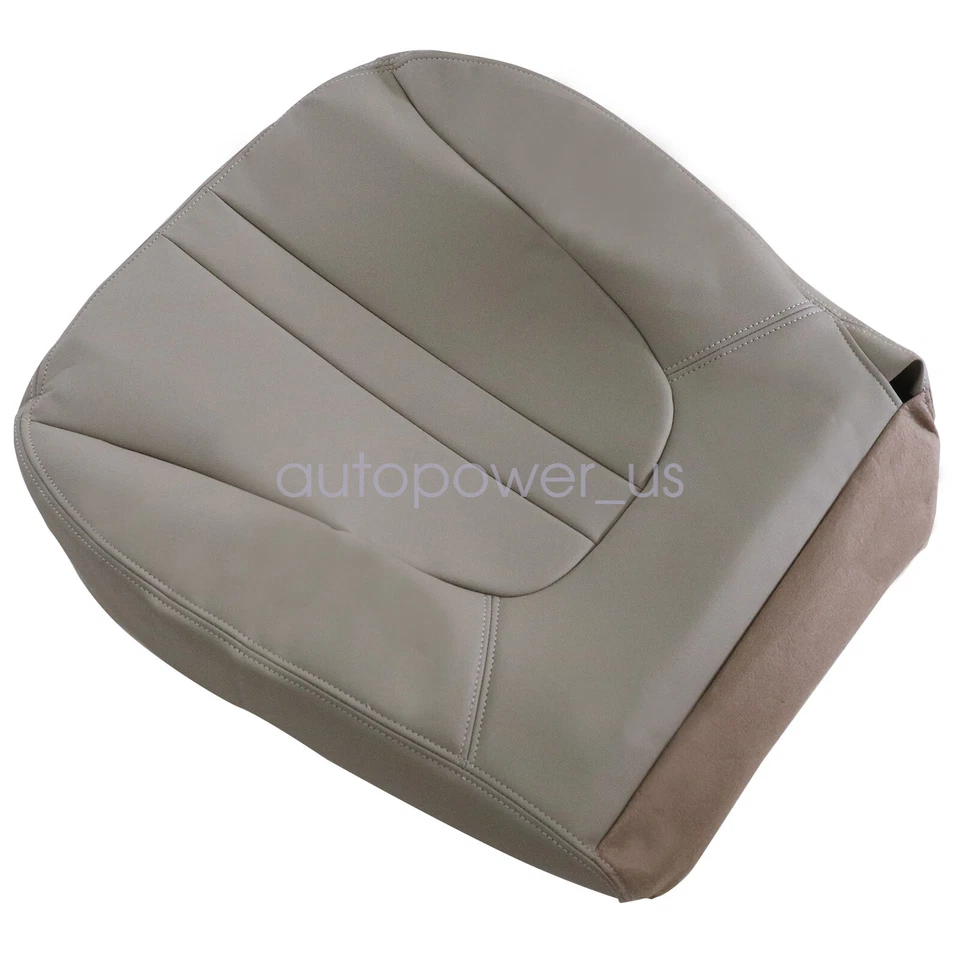 Cubierta de asiento de cuero inferior bronceada para Ford Expedition Eddie Bauer 1997-2002 Foto 3 de 4