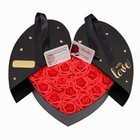 Luxus BIG ROTE Rosen Box 32cm Blumenbox Flowerbox GRAVUR Valentinstag Geschenk