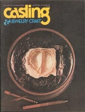 Casting & Jewelry Craft Magazine Oct 1977 Burnout Furnace Chasing Repoussé Tools