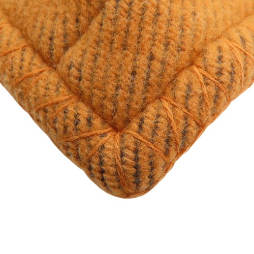 HERMES Avalon Pillow Ecru Potiron Wool Cashmere - Picture 7 of 10