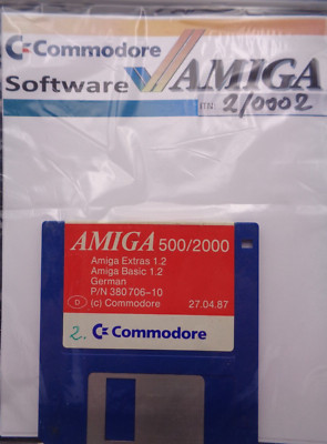 COMMODORE AMIGA -- AMIGA EXTRAS 1.2 & AMIGA BASIC 1.2 GERMAN (COMMODORE)