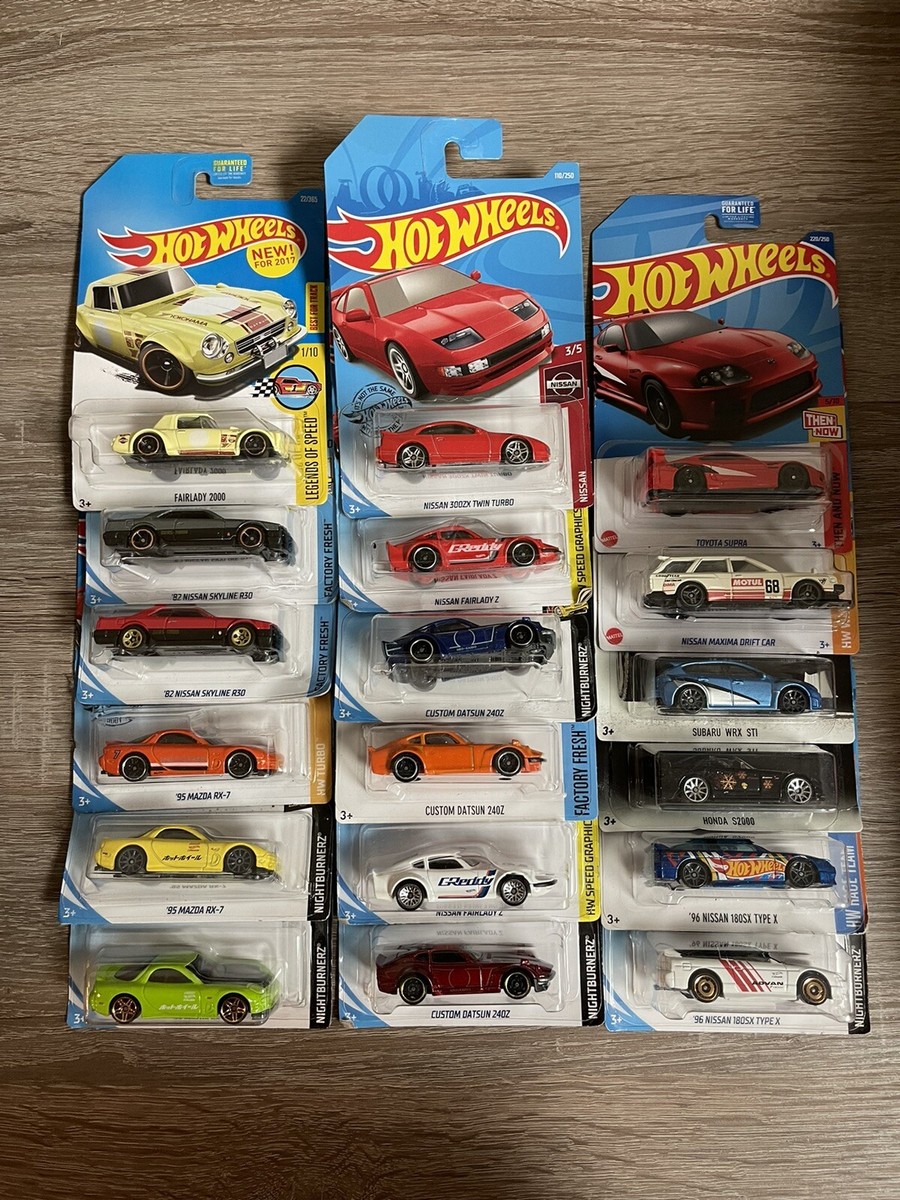 Hot Wheels Japan, Japanese Asian Muscle Lot of 18 RX-7, 240Z