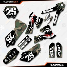 Woodland Camo Savage Graphics Kit fits KTM 2003-2004 SX SXF XC XCF 250 300 450