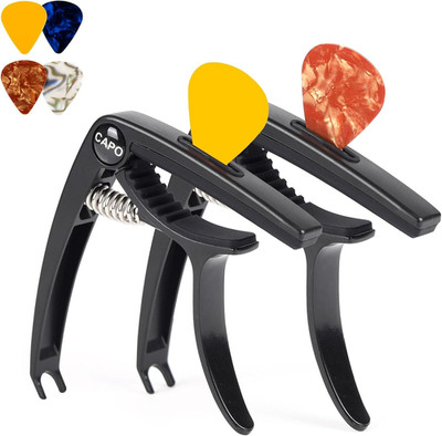 6-String Guitar Capo for Acoustic & Electric Guitars - Universal Clamp