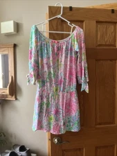 Lilly Pulitzer Lana Skort Romper Paradise Found Size Small Floral Beachy Tropics