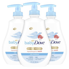Baby Dove Baby Wash and Shampoo Baby Bath Products for Baby'S Delicate Skin Rich