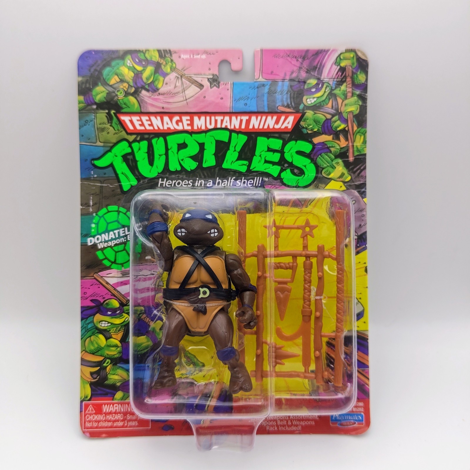 Playmates Teenage Mutant Ninja Turtles Classic Figure Donatello Weapon Bo TMNT