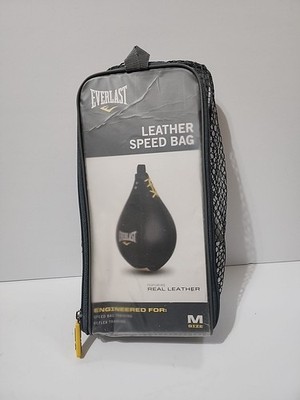 Everlast 4241 Leather Boxing Speed Bag - Black for sale online | eBay