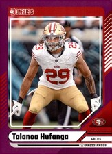 2024 Panini Donruss - Talanoa Hufanga #223 Purple Press Proof