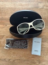 PRADA White Frame Sunglasses