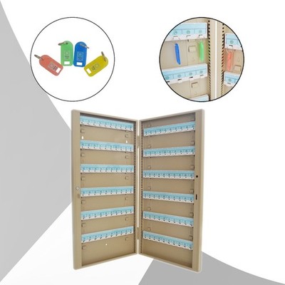 100 Hooks Wall Mounting Type Key Lock Box For Keys or Access Cards
