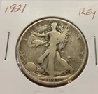 1921 Walking Liberty Half Dollar Key Date