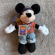 Disney Parks Exclusive Mickey Mouse Rock n Roller Coaster Soft Toy Plush (t)