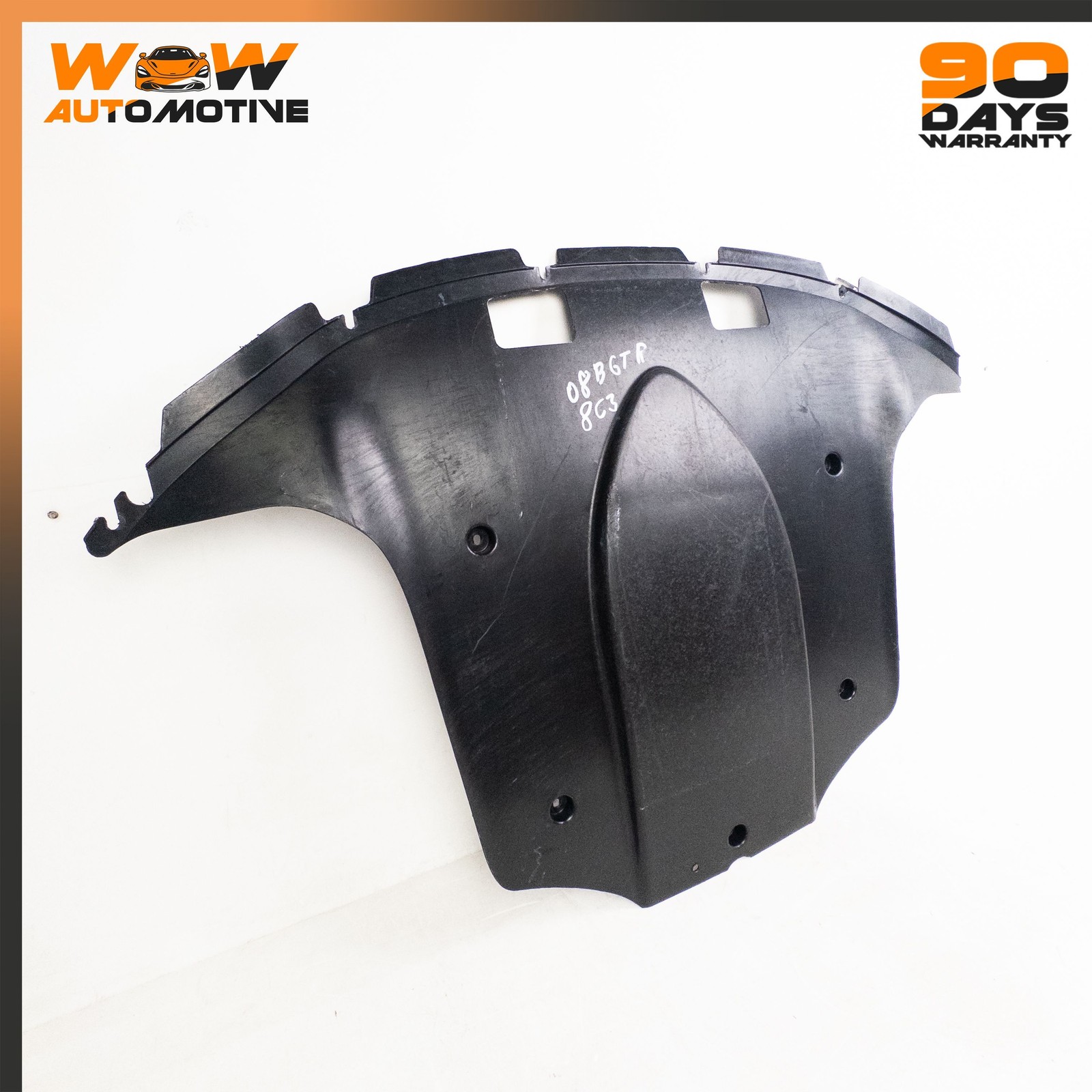 04-10 BENTLEY CONTINENTAL GT COUPE REAR UNDERBODY SPLASH SHIELD COVER BLACK OEM