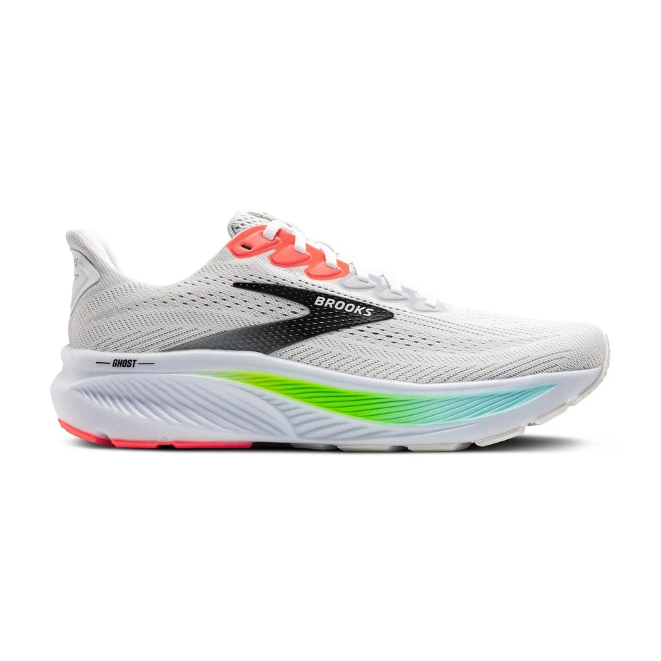 BROOKS GHOST 17 Scarpe Running Uomo Neutral Cushion WHITE  110442 D 112 - Imagen 3 de 4