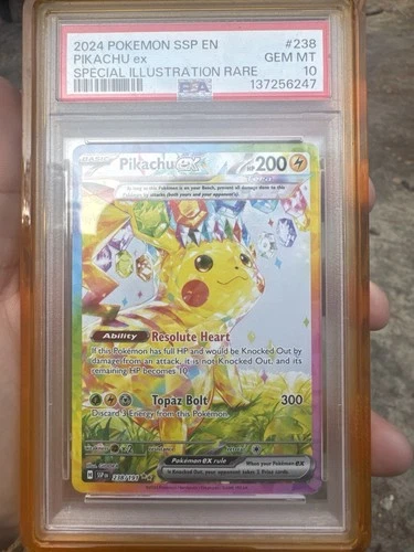 2024 Pokemon Surging Sparks Pikachu Special Illustration Rare PSA 10 #238 SIR