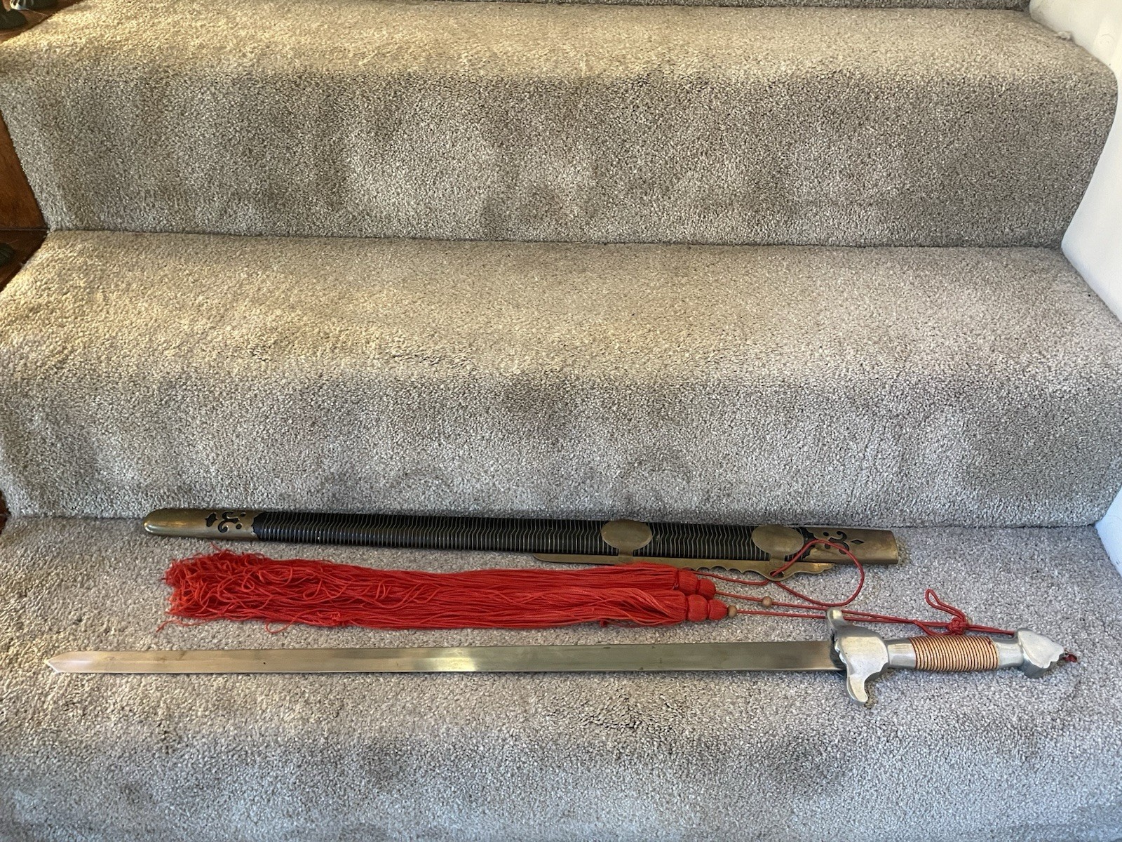 Vintage Sword & Knife Lot Chinese Jian Swords