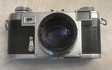 Vintage Zeiss Contax IIa Camera With Sonnar Red T 50mm F/1.5 Lens