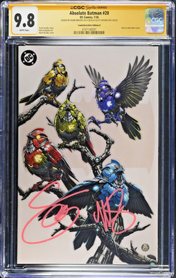 Absolute Batman #20 CGC 9.8 SS Mark Brooks Scott Snyder Signed GITD Variant