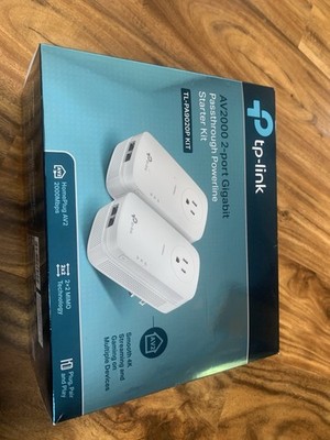 TP-Link AV2000 Powerline Adapter - 2 Gigabit Ports, Ethernet Over Power