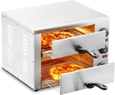 Electric Pizza Oven for Countertops, 12-Inch, 1700W, with Temp Control & 0-60 Mi