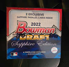 2022 Topps Bowman Draft Sapphire Edition Factory Sealed Hobby Box HOLLIDAY 1st!!