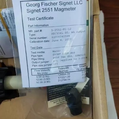 1pcs +GF+   3- 2551-P1-12 Electromagnetic flowmeter GFU100V2 flowmeter #zb