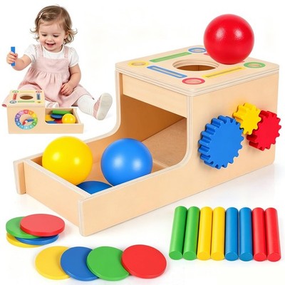 Montessori Spielzeug für 1 2 3 jährige Jungen Mädchen 5 in 1 Objekt Dauerbox