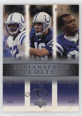2002 Honor Roll Triple Threat Peyton Manning Edgerrin James Marvin Harrison 0r5k