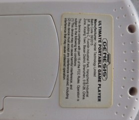 Sega Genesis Ultimate Portable Game Player Console White Black Used Tested