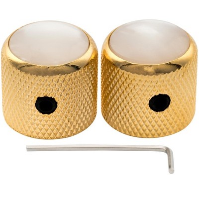 Musiclily Pro 1/4-Inch Mother-Of-Pearl Dome Knobs, Side-Screw Type, Universal F_