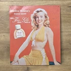 Vintage Marilyn Monroe Tru-Glo Makeup Tin Metal Sign 14x12