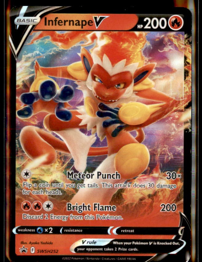 Pokemon Infernape V Sword and Shield Promos SWSH 252 Holo