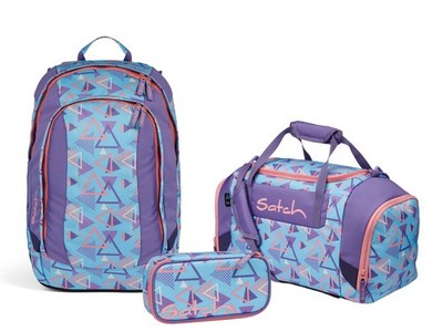 Satch Schulrucksack-Set AIR 80s Dance 3-teilig, Kollektion 2024