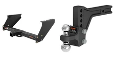 CUR Trailer Hitch Class 5 Tow Kit Adjustable Ball Mount 2in Receiver 15316-45935