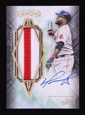 David Ortiz 2021 Topps Diamond Icons Jumbo Patch Autographs #AJPDO #15/15