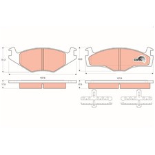 Satz Bremsbeläge Bremsklötze vorne für Seat Cordoba 6K1 6K5 Ibiza 2 | 475574