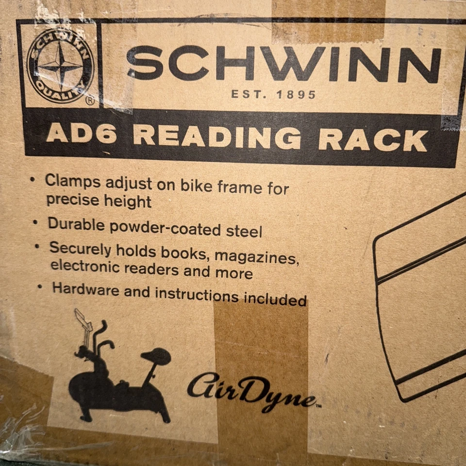Schwinn Ad6 Air Dyne Reading Rack - Brand New In Box - 21.7”x3.54”x11.8” - Image 4 of 4