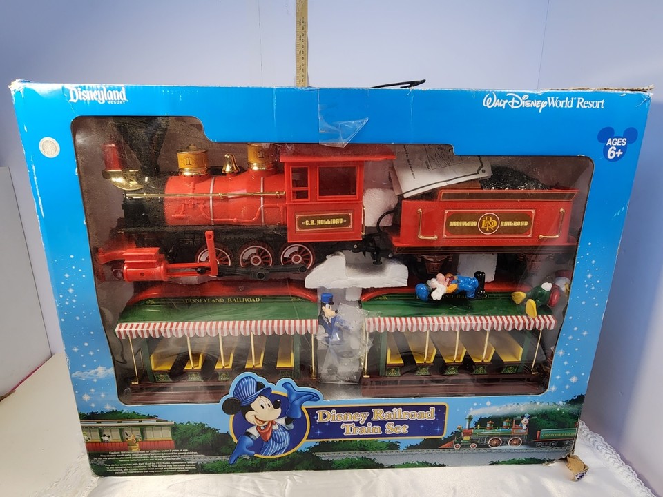 Walt Disney World Railroad Train Set Theme Park Collection Open Box | eBay