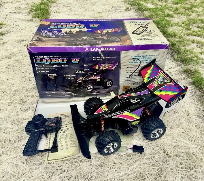 NEVER USED Vintage Sears LOBO V 5 Radio Control Buggy Car W/ Box - Image 2 of 4