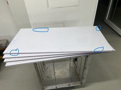 Makrolon / Polycarbonat - 114cm x  54cm x 15 mm stark.