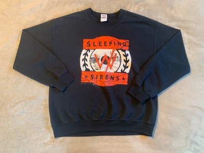 Vintage Sleeping With Sirens Graphic Sweatshirt Orlando Florida Black Crewneck M