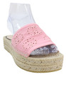 Gucci Womens Damits Logo GG Espadrille Slide Platform Sandals Pink Size 5 — photo 2