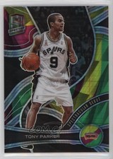 2021-22 Spectra Spectracular Debut Asia Red & Yellow Prizm 12/75 Tony Parker 7n6