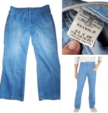 Wrangler Hero Mens Jeans Size 42x28 Vintage straight Whiskered USA Made