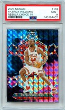 PATRICK WILLIAMS 2023-24 PANNI MOSAIC NEBULA CHOICE PRIZM SP 1/1 PSA 9 MINT
