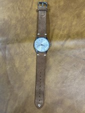 Vintage Timex Date Watch Silver Sunburst Dial...