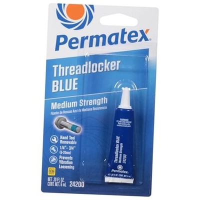  24200 Threadlocker Blue Medium Strength,Thread 6 ml Liquid - Medium Strength